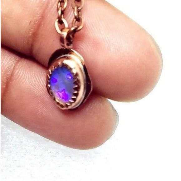 Australian opal crystal necklace copper - Picture 5 of 12